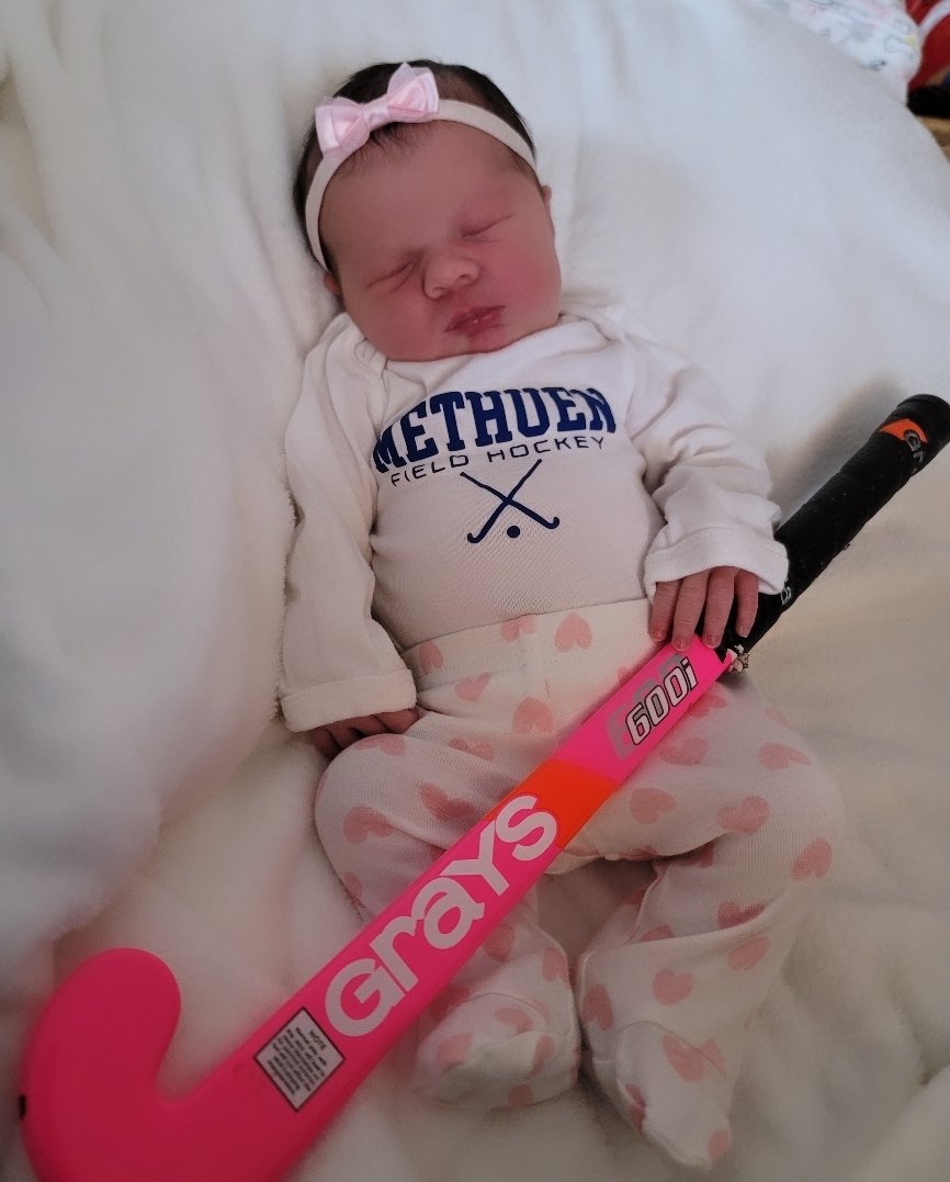 RangerFH's tweet photo. Methuen Field Hockeys Newest Super Fan 💙 https://t.co/Ni7RJkG1r5