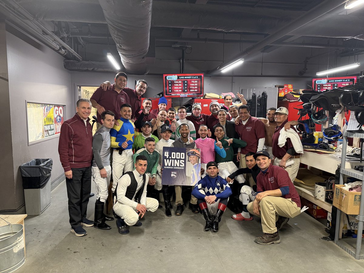 Let's Go Racing Parx (@letsgoracingpa) on Twitter photo Jockey <a href="/KendrickCarmou1/">Kendrick Carmouche</a> celebrates his 4,000 career milestone victory with his family at Parx Racing. Our racing community loves you KC! Congratulations Jockey <a href="/KendrickCarmou1/">Kendrick Carmouche</a> celebrates his 4,000 career milestone victory with his family at Parx Racing. Our racing community loves you KC! Congratulations