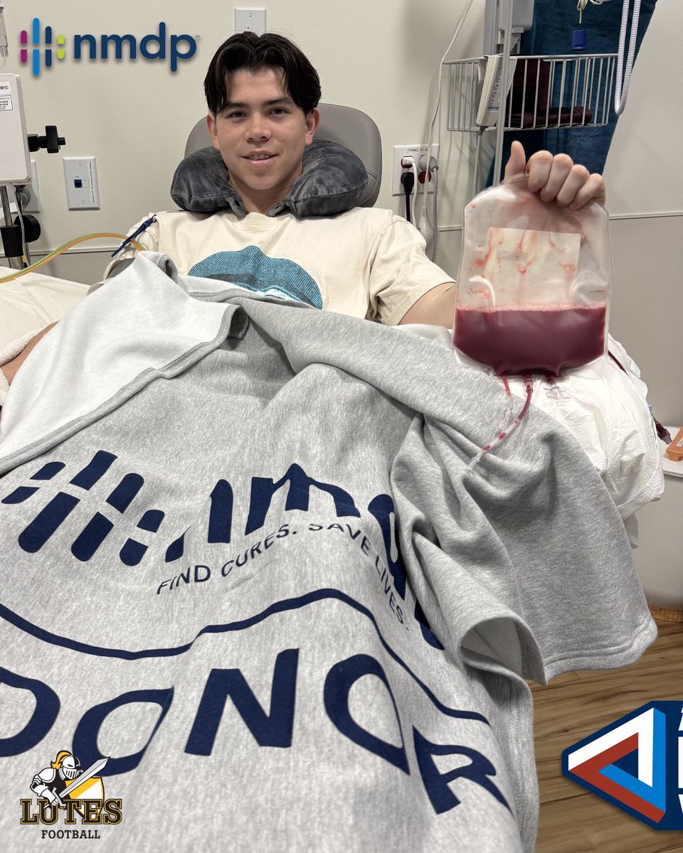 golutes's tweet image. Lutes Save Lives. 💛

Cameron Amoroso of @PLUFootball joined the list of Lutes to donate live-saving stem cells via @nmdp_org! Be the match, join the registry today! 

#GoLutes #D3Week #WhyD3 #NMDP #bethematchregistry