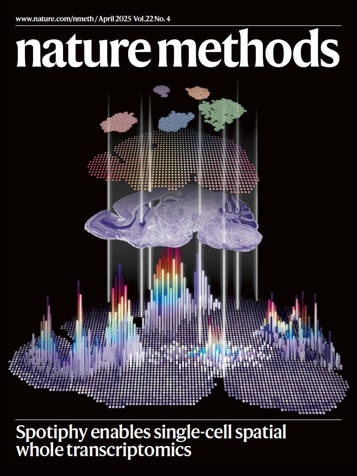Nature Methods (@naturemethods) on Twitter photo Our April issue is live! 🌧️🌷
nature.com/nmeth/volumes/…
On the cover, Spotiphy projects scRNA-seq and histological image data onto the spatial transcriptome. Artwork by Jiyuan Yang <a href="/StJudeResearch/">St. Jude Research</a>.
Paper: nature.com/articles/s4159… Our April issue is live! 🌧️🌷
nature.com/nmeth/volumes/…
On the cover, Spotiphy projects scRNA-seq and histological image data onto the spatial transcriptome. Artwork by Jiyuan Yang <a href="/StJudeResearch/">St. Jude Research</a>.
Paper: nature.com/articles/s4159…