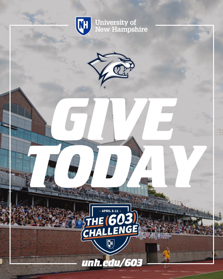UNHWildcats's tweet image. Thank you to everyone who has made a gift so far! We need your support for our programs to reach their goals and unlock generous bonus funds. Please consider making a gift today! 

Donate ➡️ tinyurl.com/UNH603

#UNH603