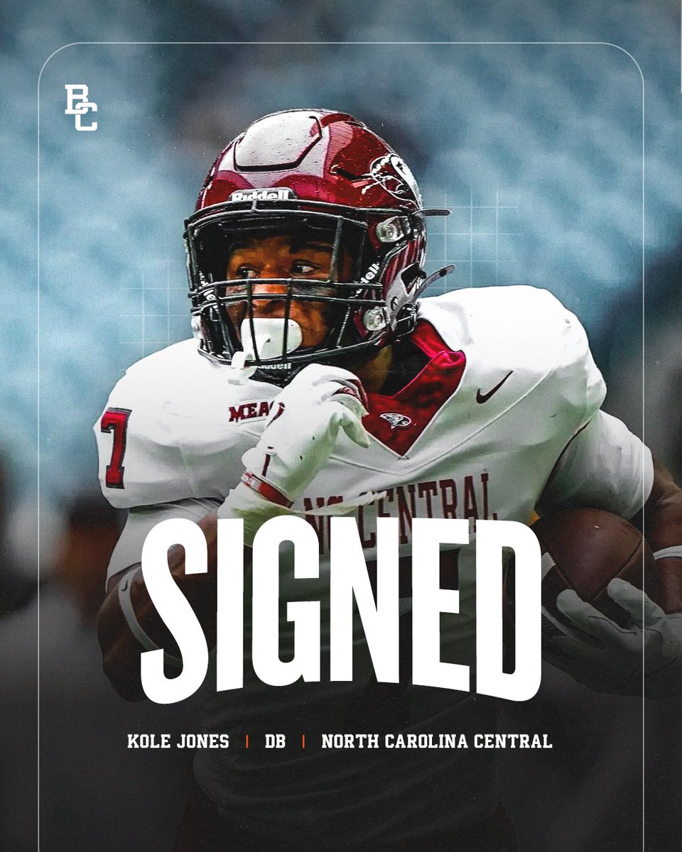 BC LIONS (@bclions) on Twitter photo A new addition to the DB room ππ½
#BCLions sign former <a href="/NCCU_Football/">NC CENTRAL FB | π¦
ππ¦
</a> standout Kole Jones.
READ More π | bit.ly/3EhTfXB A new addition to the DB room ππ½
#BCLions sign former <a href="/NCCU_Football/">NC CENTRAL FB | π¦
ππ¦
</a> standout Kole Jones.
READ More π | bit.ly/3EhTfXB
