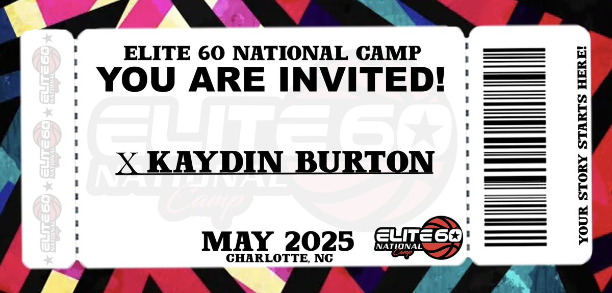Class of 2028 6’3 Michigan Sting Elite (MI) Kaydin Burton has been INVITED to the Elite 60 National Camp.