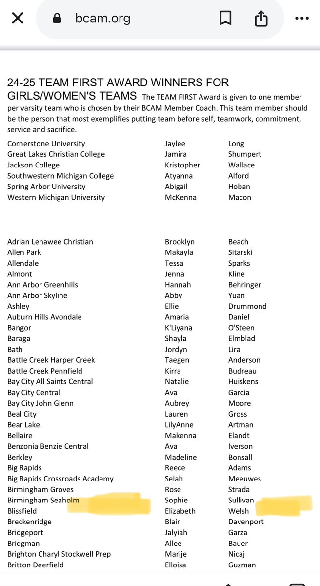 Bill Watson (@bill_watson19) on Twitter photo 2024-2025 BCAM TEAM FIRST AWARD
🏀GIRLS BASKETBALL🍁
Congrats to Seaholm’s Sophie Sullivan
<a href="/SeaholmGBB/">Seaholm Girls’ Basketball</a> <a href="/cmanchester22/">Chris Manchester</a> 2024-2025 BCAM TEAM FIRST AWARD
🏀GIRLS BASKETBALL🍁
Congrats to Seaholm’s Sophie Sullivan
<a href="/SeaholmGBB/">Seaholm Girls’ Basketball</a> <a href="/cmanchester22/">Chris Manchester</a>