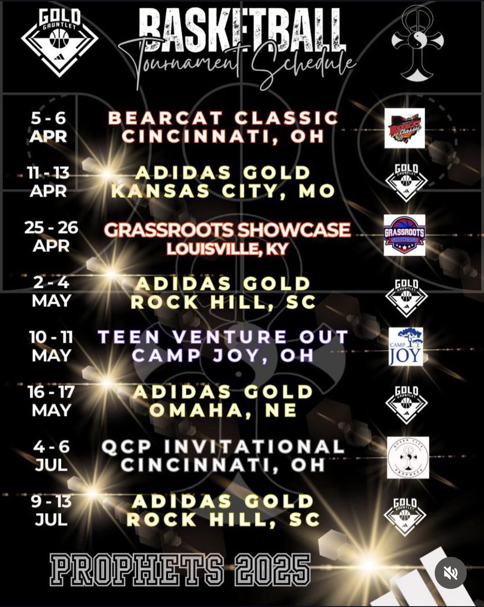 2025 AAU Schedule