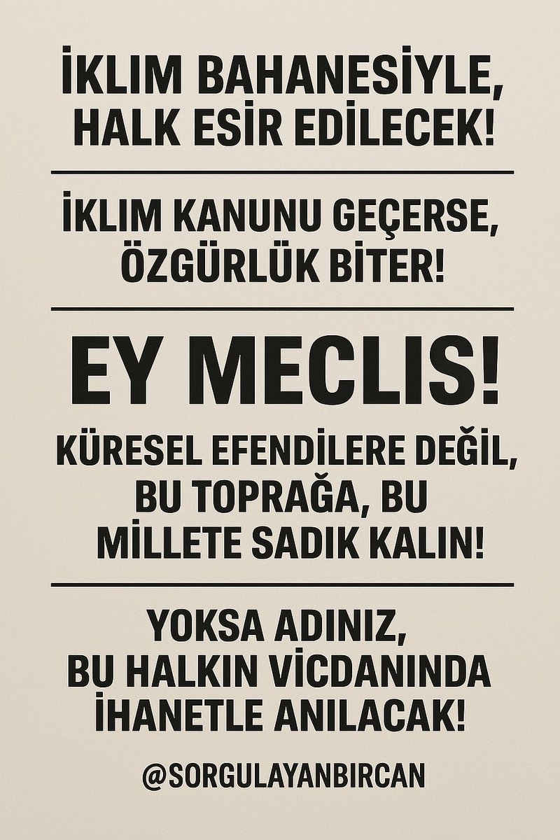 BusraBoffical's tweet photo. #YeşilSahtekarlık
#TehlikeGeliyor
#İklimKanununaHayır
#İklimKanunuİhanettir
#İklimAldatmacası https://t.co/l6SqDrvvus