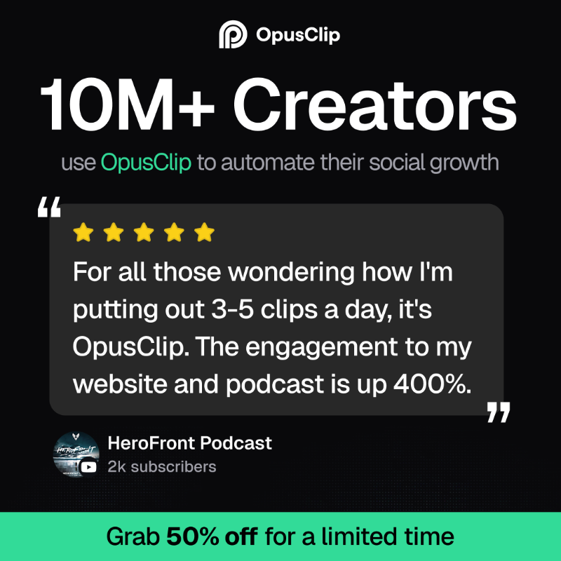 OpusClip's tweet photo. 💰💰 Short videos can be a HUGE income generator. OpusClip uses AI to turn your video assets into ready-to-post-clips, all with 1 click 🎬📈
