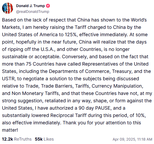 This ended up being a trillion dollar tweet...