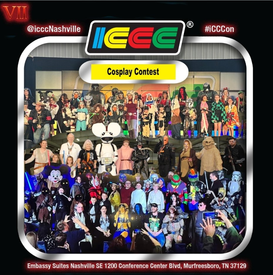 ICCCNashville's tweet photo. We always have an amazing cosplay contest at #iCCCon so I can't wait to see what amazing creations you come up with this year!!! Attention cosplayers of all ages, skill levels, and fandoms! It’s time to gear up for the greatest cosplay contest in the galaxy, hosted at ICCC 2025!!! Find out how to sign up to win here: https://t.co/zDWIxaQD4V
