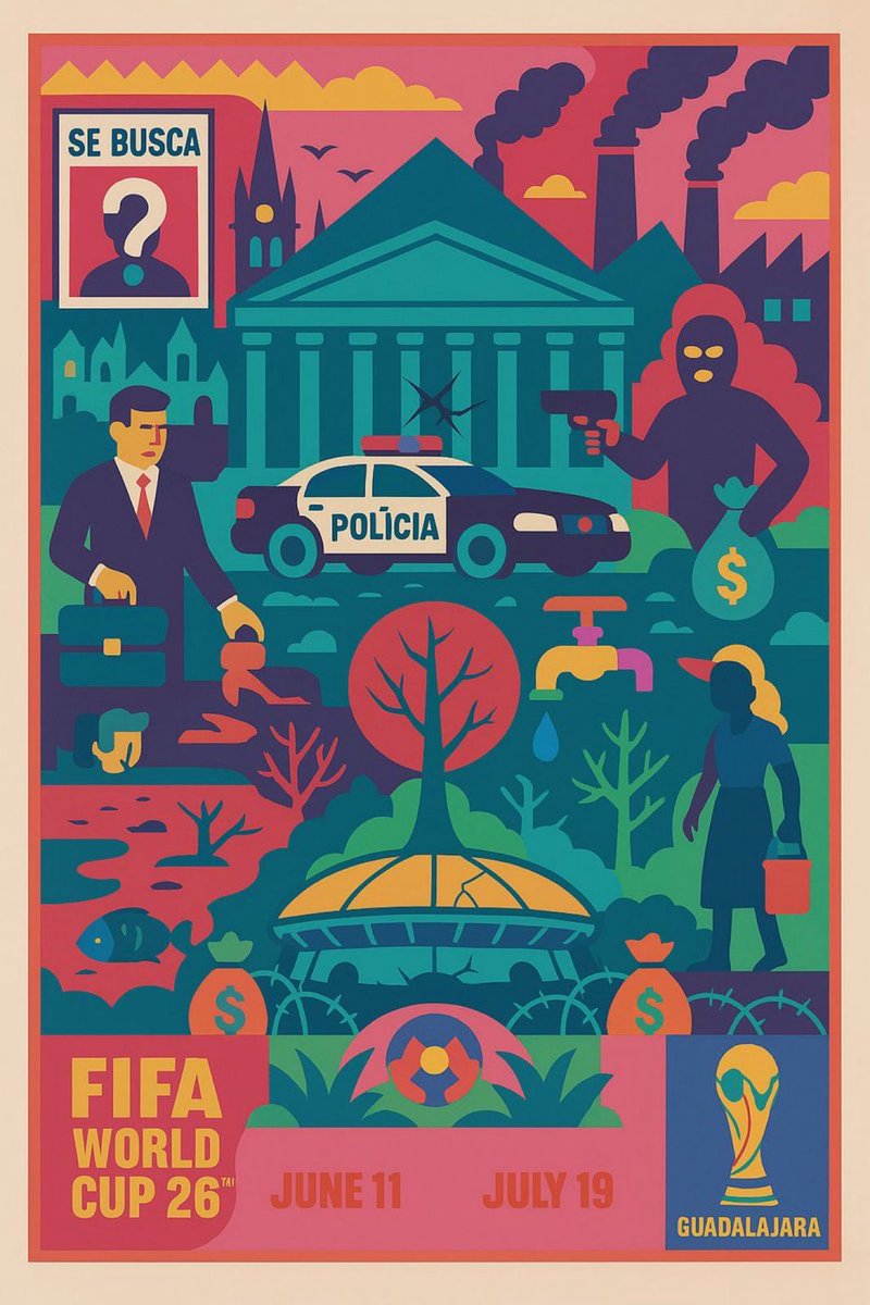 omar_comunica's tweet photo. Hoy presentaron el cartel de Guadalajara como sede mundialista en 2026. En menos de cuatro horas, ya lo intervinieron los artistas gráficos locales, para expresar más representación de la ciudad. 
Van ambos. 
¿Usted qué piensa? https://t.co/1lG1Zf4q53