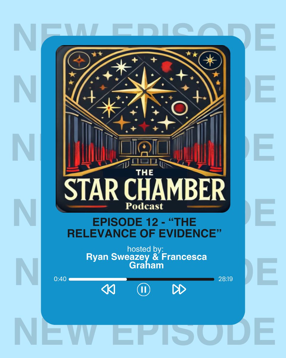 walk_the_talk94's tweet photo. ๐๏ธNew Star Chamber Podcast Episode:
โThe Relevance of Evidenceโ โ๏ธ
๐งListen here:
Spotify- https://t.co/aBwADpXG8N
Apple Podcast- https://t.co/pcsQdc0KKf
YouTube- https://t.co/hLEHnLgQjn
Tune in now. Your voice matters! #JusticeMatters #podcast #Mlitary https://t.co/FvCsJjNxv2