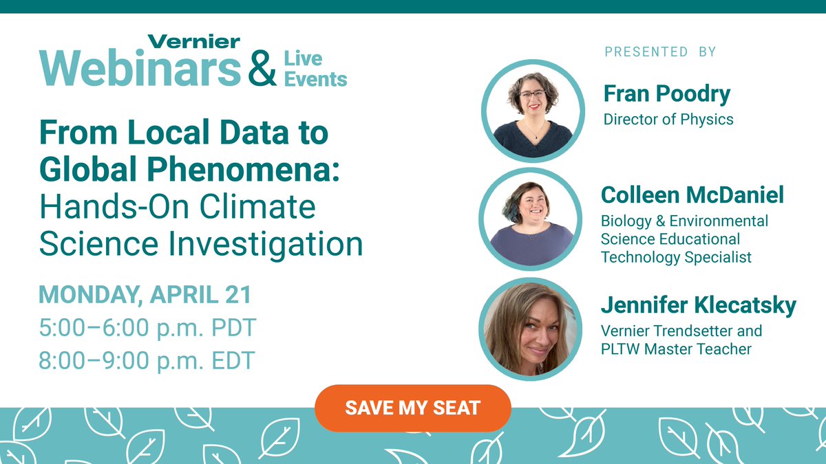 Vernier Science Education (@vernierst) on Twitter photo We're sharing our favorite climate science experiments! This free webinar shows how to collect real environmental data with your students. Get tested teaching ideas for physics, biology, and Earth science classrooms. my.nsta.org/event/sponsore… <a href="/NSTA/">National Science Teaching Association</a> We're sharing our favorite climate science experiments! This free webinar shows how to collect real environmental data with your students. Get tested teaching ideas for physics, biology, and Earth science classrooms. my.nsta.org/event/sponsore… <a href="/NSTA/">National Science Teaching Association</a>