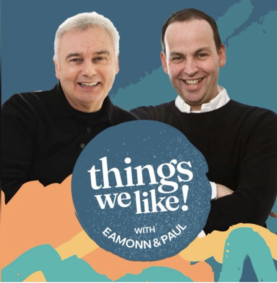 Thingswelikepod's tweet photo. We’re delighted to launch our brand new podcast: Things We Like with Eamonn &amp; Paul.

Each episode brings something different - from our favourite childhood memories, music, films &amp; sport. 

We’ll also be joined by celebrity guests sharing their stories. 

@EamonnHolmes @Coytey https://t.co/IrrQ4kZr7m