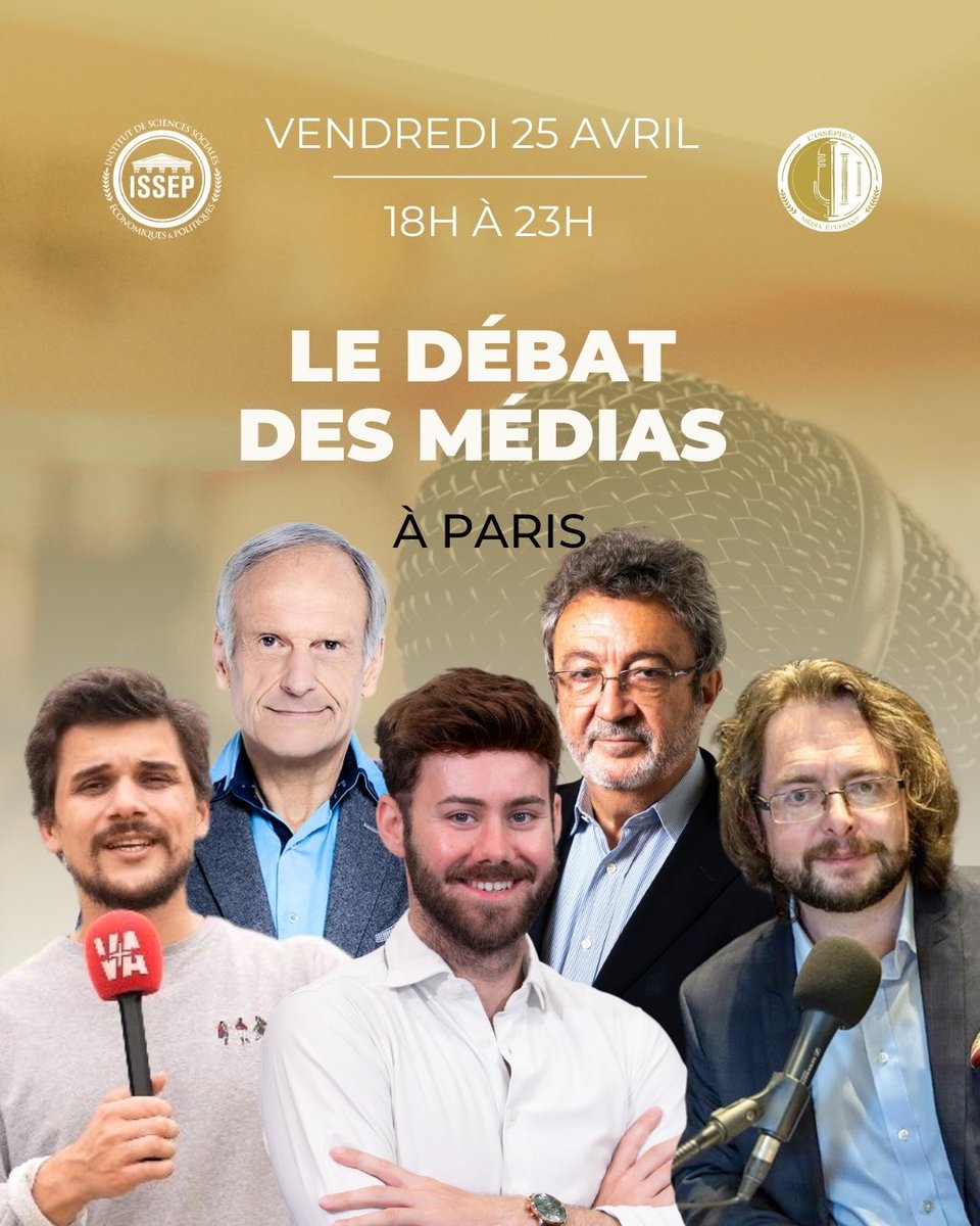 ISSEP_France's tweet photo. 📢 Plus que jamais, la liberté d'informer doit être défendue !

Alors que des journalistes du média @frontieresmedia sont pris pour cible à l’Assemblée nationale, il est urgent de s’interroger sur la place des médias dans notre démocratie. #DirectAN
🎙 Le 25 avril à Paris , soyez nombreux pour le Débat des Médias (lien en commentaire)