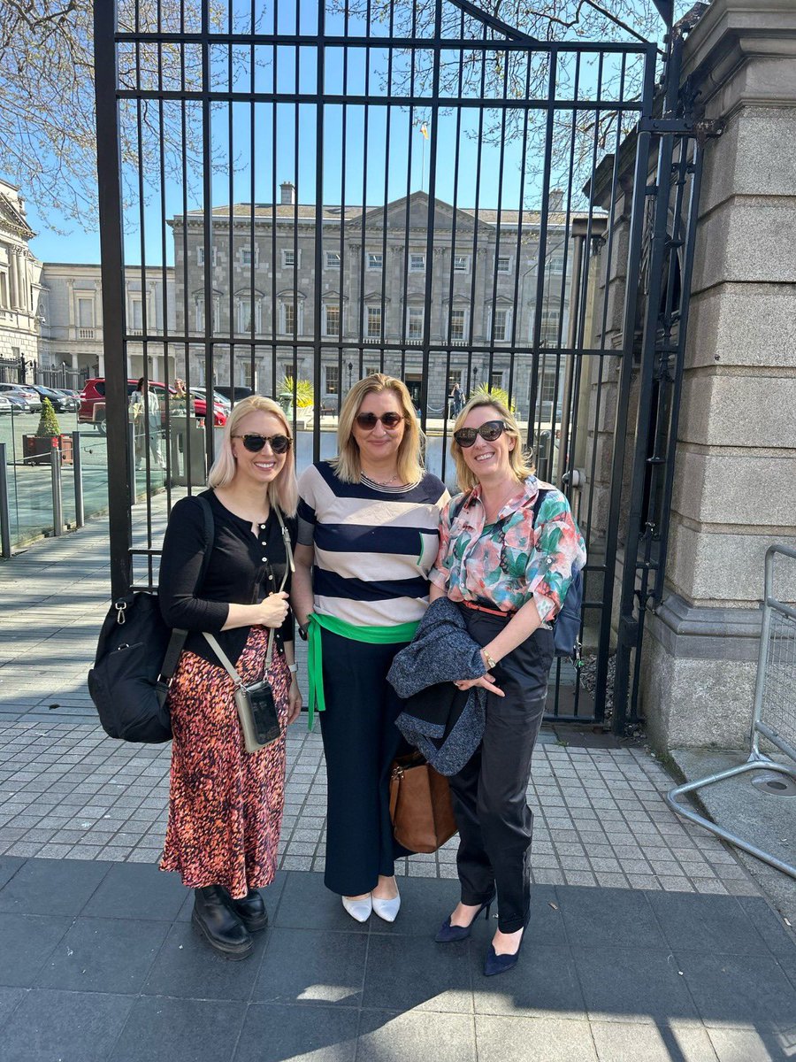 Our fabulous committee members—Dr. Danielle McGeown, Dr. Siobhan Stapleton &amp; Dr. Gillian Smith—met Minister <a href="/1Hildegarde/">Hildegarde Naughton</a> yesterday in the Dáil to discuss the vital need for accessible oral health services for people with disabilities &amp; to advocate for our patients. #isdh2025
