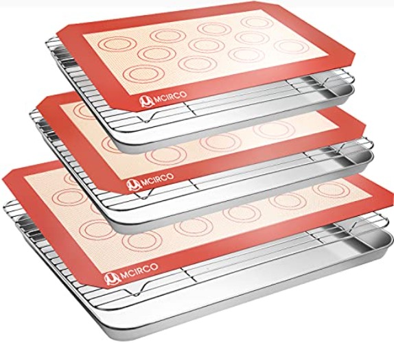 I just received a contribution towards Stainless Steel Baking Sheet Tray Cooling Rack with Silicone Baking Mat Set, Cookie Pan with Cooling Rack, Set of 9 (3 Sheets + 3 Racks + 3 from thexredxsage via Throne. Thank you! throne.com/eldritchdreamg… #Wishlist #Throne