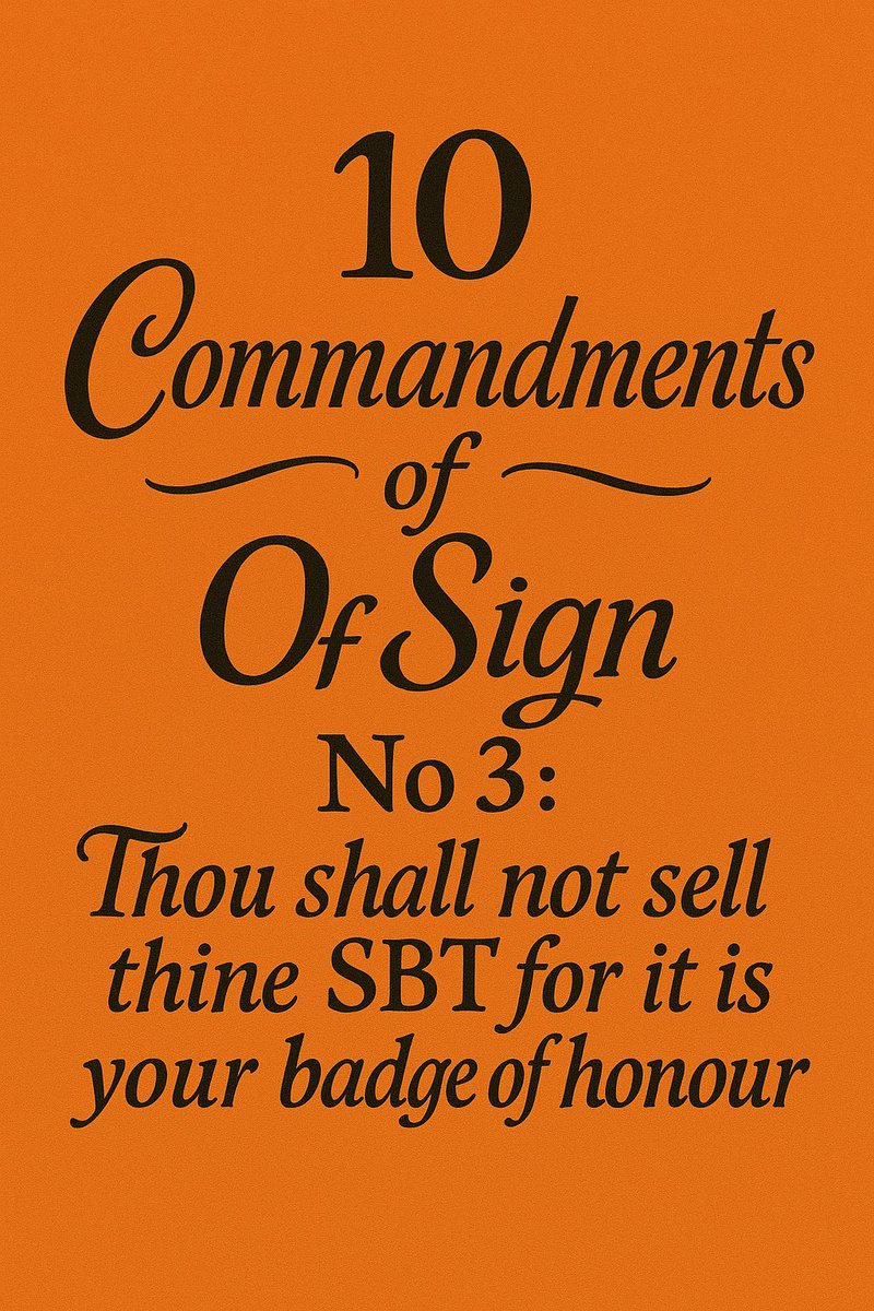 Today on the third commandment of @sign .
