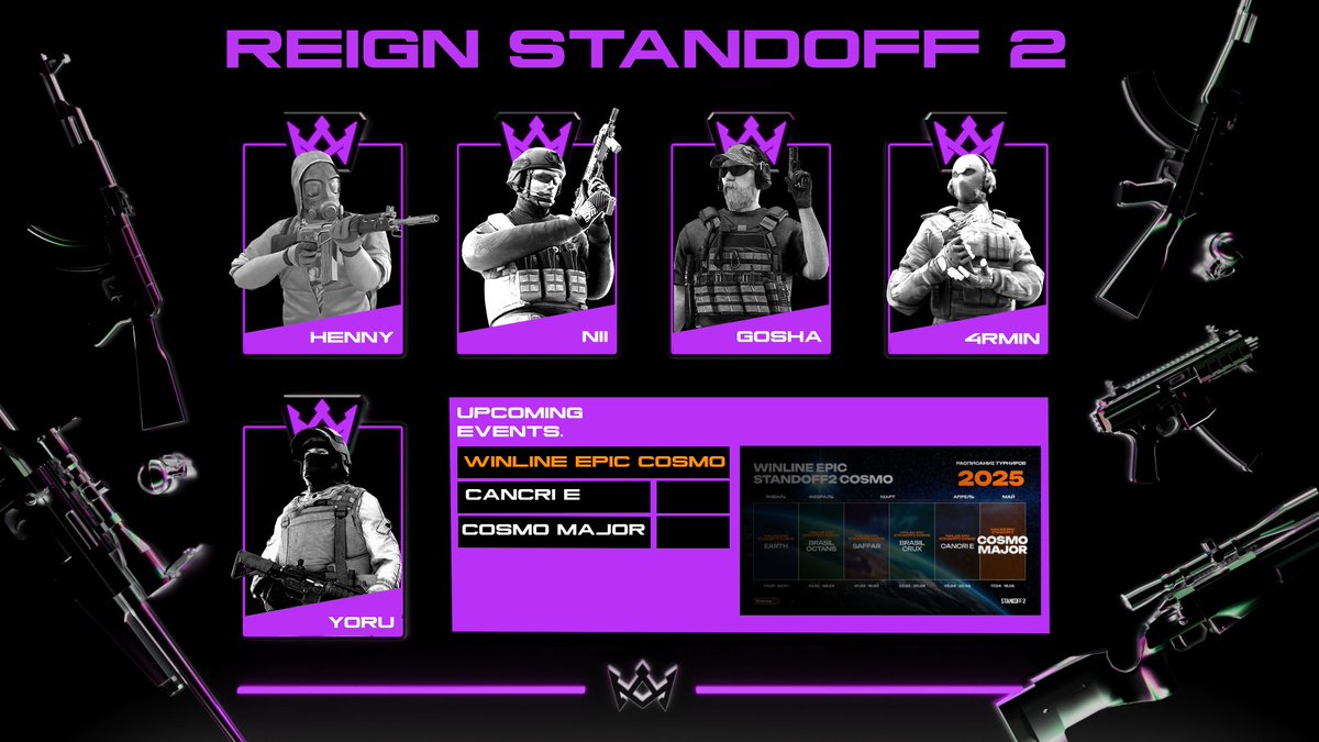 REIGN (@rgn_gg) on Twitter photo New faces. Same hunger.
Introducing REIGN <a href="/Standoff2EN/">Standoff 2 Official</a> 
#RGNWIN New faces. Same hunger.
Introducing REIGN <a href="/Standoff2EN/">Standoff 2 Official</a> 
#RGNWIN