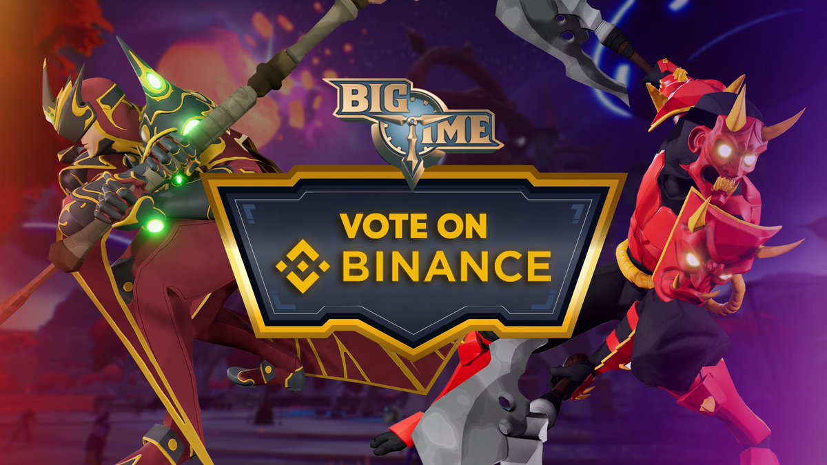 🚨 The Binance community vote is already underway, and the clock is ticking! 

This is our shot to get Big Time listed but we need your vote to make it happen.

Let’s make some noise and push Big Time to the top!

Vote Now!
 binance.com/en/square/post… 

*Just 0.01 BNB is all you