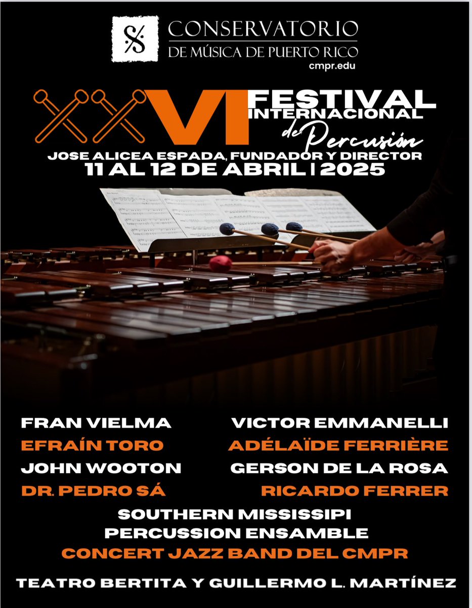 Semana de cumpleaños en Puerto Rico, mi segunda casa. Ensayo abierto mañana jueves 10 de Abril a las 10:30am: Sala Pepito Figueroa, y Concierto con la Concert Jazz Band el viernes 11 de Abril a las 7:30pm: Teatro Bertita y Guillermo Martinez, Conservatorio de Musica de PR, SJ!