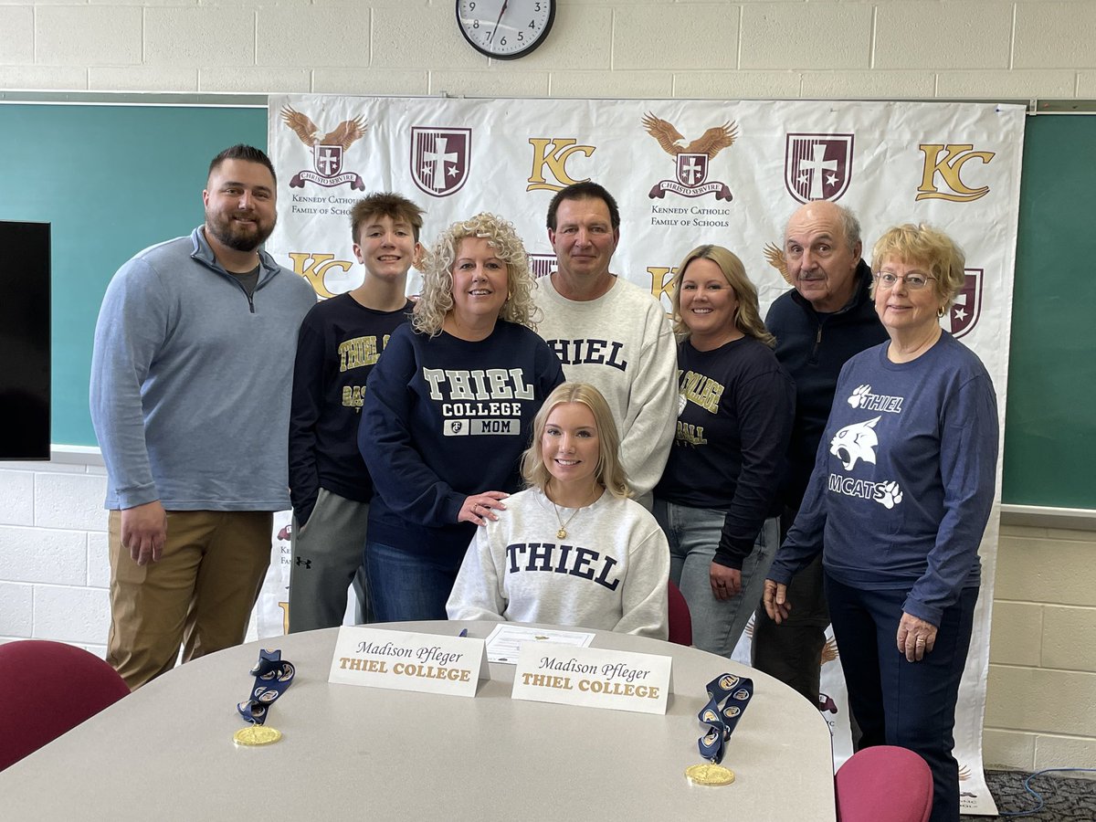 BobGreenburg's tweet photo. Congratulations to Kennedy Catholic GBB standout Madison Pfleger and family! 
@madisonpfleger0 @KC_GBB @thiel_wbb @KCPrideWatcher https://t.co/Ytv6jgm1n5