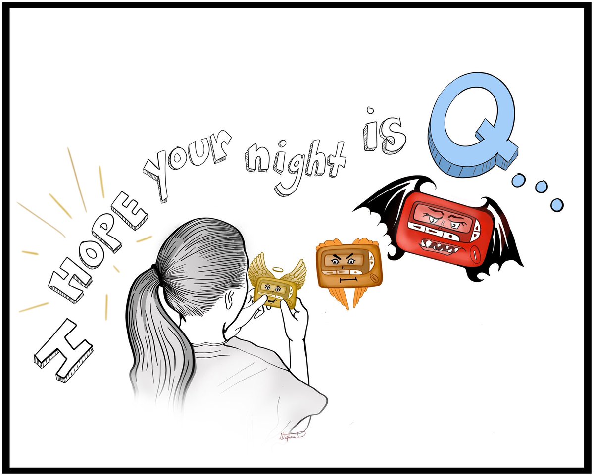 StephCohenMD's tweet image. Inspired by @FrancoisLuks’s Medical Comics course! Though honestly I do prefer being paged/called since I’d rather know what’s going on