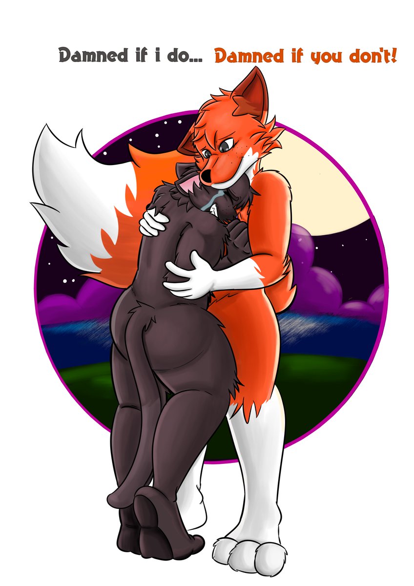 Thank you very much to lenago.bsky.social for this beautiful piece of my two characters. It turned out amazing.