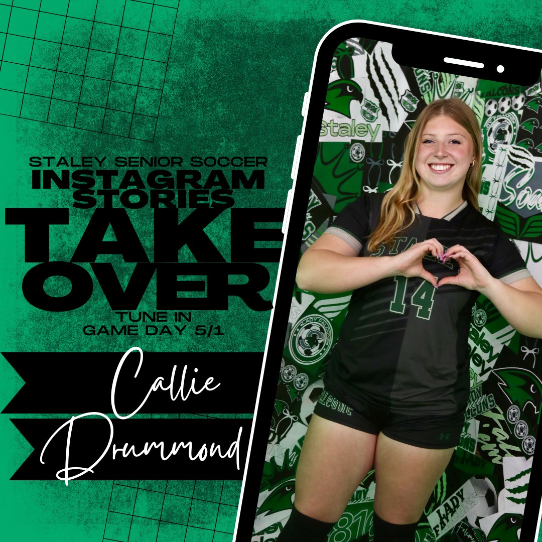staleysoccerfan's tweet photo. Tune In Thursday, May 1st for the @staleysoccer Senior Stories Takeover with our Senior @CallieDrummond ! It's a home game and the ladies play vs Blue Springs South. #PackTheDAC @TheNestSHS @N2SportsStaley https://t.co/JORhxrbZw7