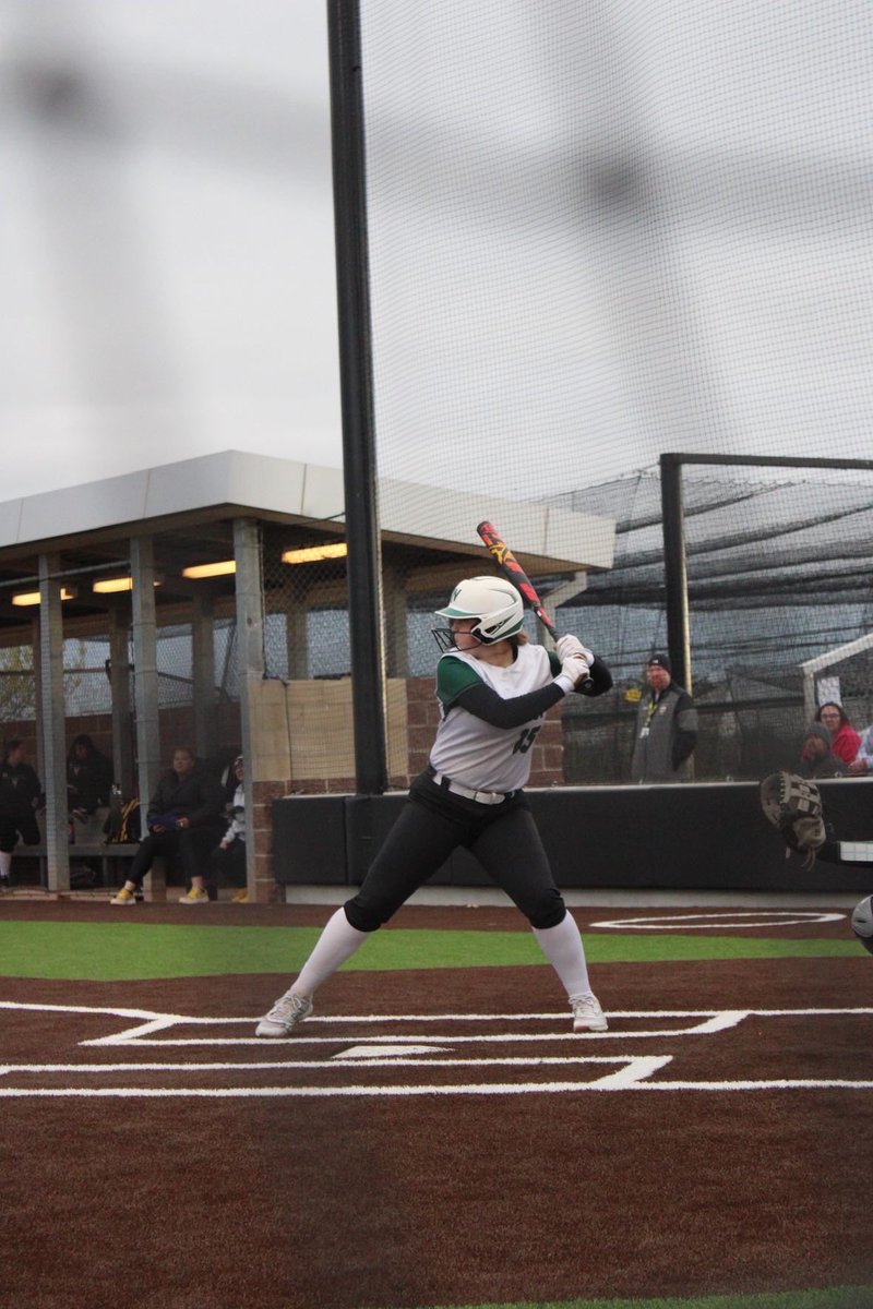sportsinkansas's tweet photo. Karter Skillman is quite the athlete for Blue Valley Southwest (5A) and looks to finish out her high school sports career with a bang this spring. Skillman is a senior utility player and left handed batter for the Timberwolves. She has started her senior season off well hitting .550 through four games. She is a four year varsity starter at BVSW and was a SIK All-State pick last year as a junior. Skillman said,  “After a strong graduating class we have a lot of holes to fill, but we have had many girls on the team who have really stepped up. We are relying on the strength of our all round defensive to keep the base paths clean while we work through a strong lineup on the offensive end. We have a great group of returners and a lot of talented freshman and we are looking forward to a fun season.” She is committed to continue her softball career at the D1 level at Lindenwood University. But she is also a standout basketball and track and field athlete. She earned SIK All-State HM basketball honors this winter after leading the Timberwolves to the 5A state tournament and broke multiple school records in the process (career rebounds, FG% in a season, and most charges in a single games, single season, and career). She is also the school record holder in discus and is a 2x state qualifier in discus and javelin. #sportsinkansas
Photo: Natalie Rao