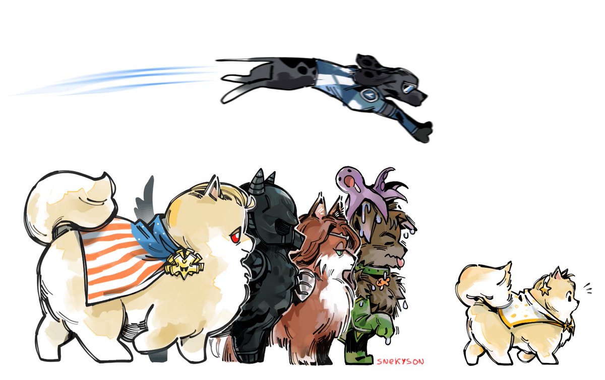 SnekysonJunior's tweet image. The Pups #TheBoys #TheSeven 🐶