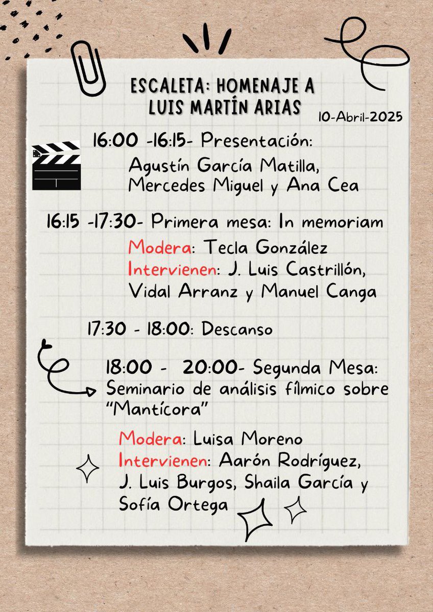 Homenaje este jueves a 
Luis Martín Arias (1956-2024) 
en el Espacio <a href="/SEMINCI/">SEMINCI | Festival de Cine</a> ❤️ 

Martín Arias, profesor de nuestro <a href="/MasterEnCineUVa/">Máster en Cine UVa (MCCIA)</a>, fue escritor 
y crítico cinematográfico, 
médico y farmacólogo

<a href="/FyL_UVa/">Filosofía y Letras, Universidad de Valladolid</a> <a href="/UVa_es/">Gabinete de Comunicación Universidad de Valladolid</a>
