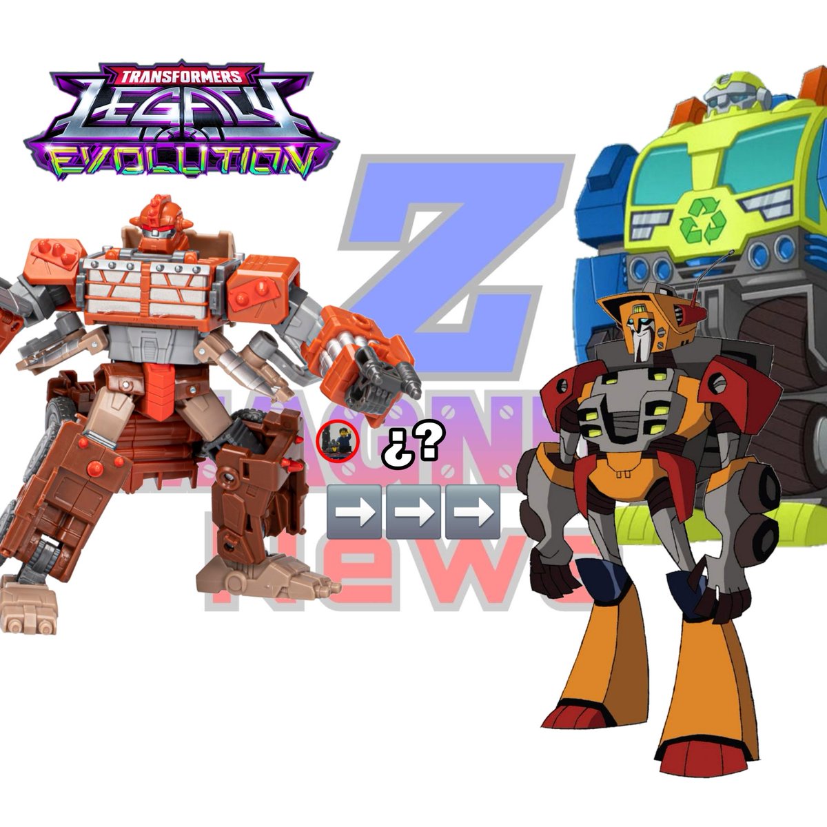 Z_Magnus_News's tweet image. Hoy en posibles repintados y remoldeados tenemos a Trashmaster de Legacy Evolution para hacer a Wreck Gar de Animated y a Salvage de Rescue Bots 

#transformers  
#transformerslegacyevolution 
#transformersanimated  
#transformersrescuebots  
#trashmaster 
#wreckgar 
#salvage