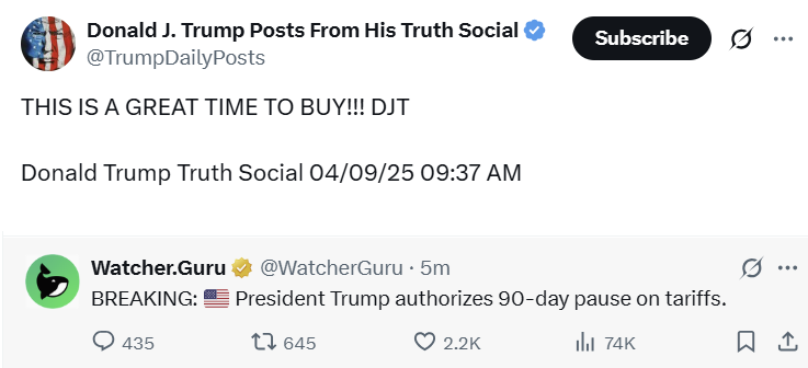 Donnie J dropping alpha for all the groupchat to get in before the news.