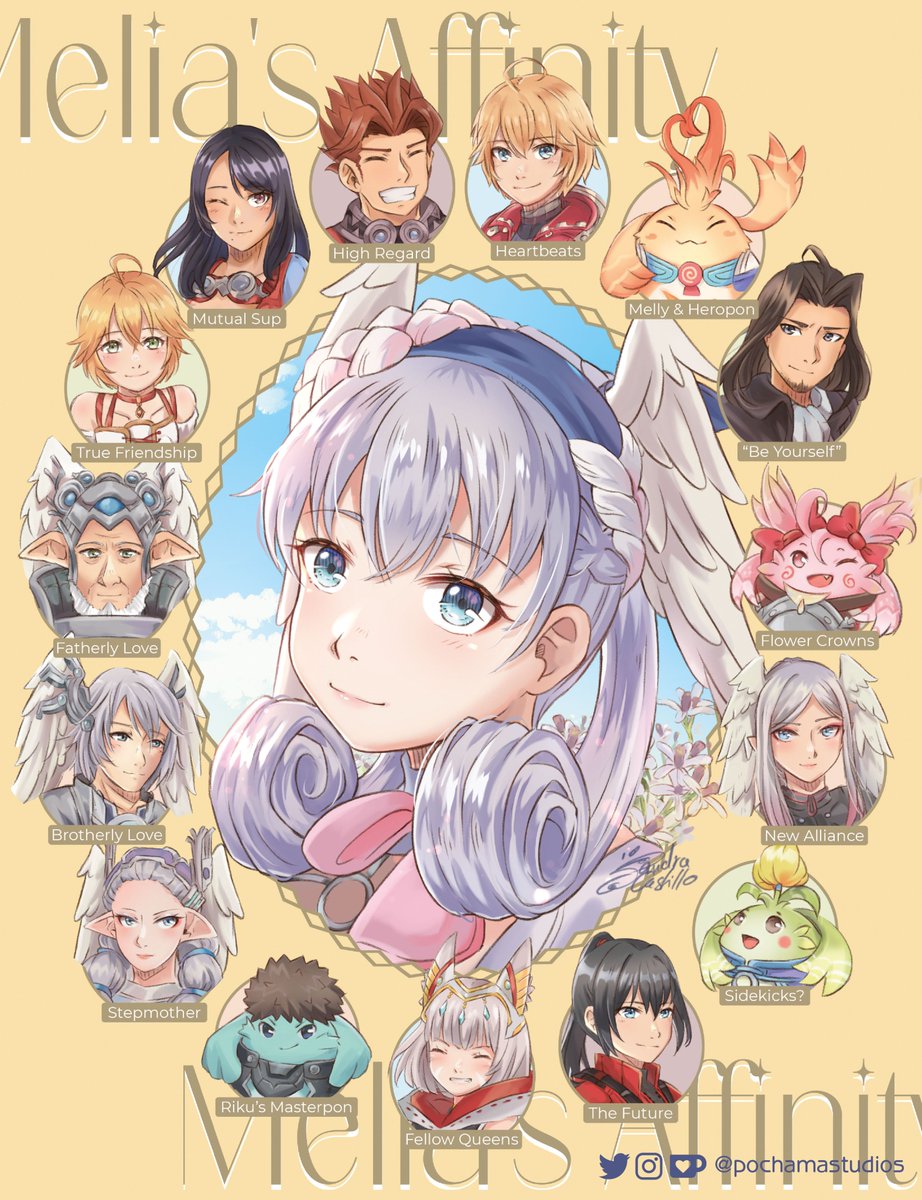 Melia's Affinity · Xenoblade 🪽 
My piece for <a href="/meliazine/">🌟HOPE OF THE HIGH ENTIA: A Melia Antiqua Zine🕊️</a>!! 😊

There's still copies available and merch. Please check it out! #Xenoblade #ゼノブレイド
