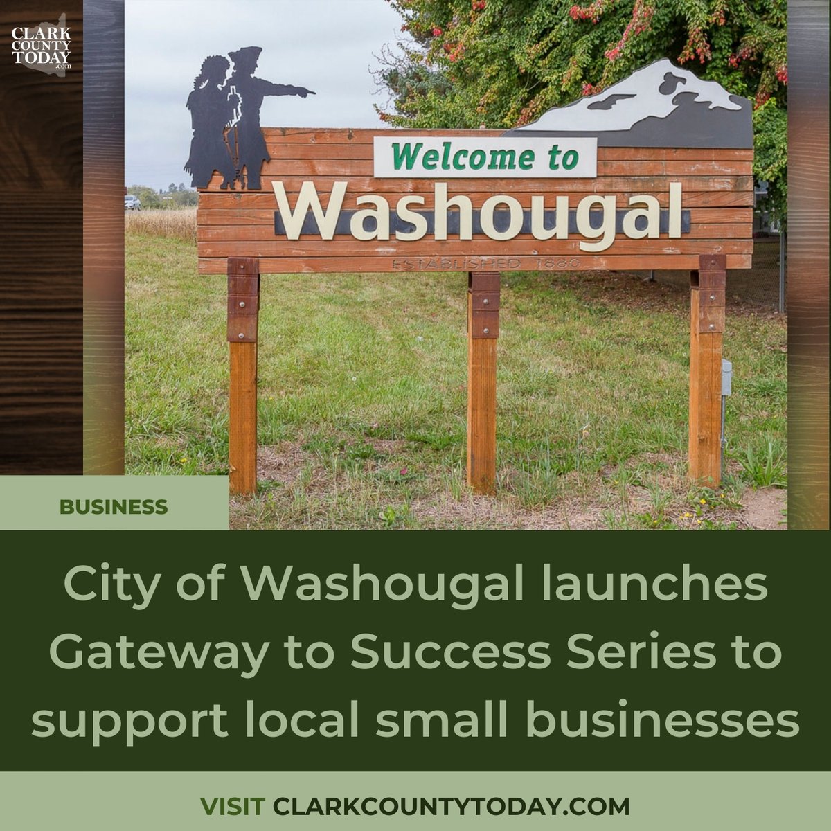 NewsFromCCT's tweet image. Washougal&apos;s free Gateway to Success Series starts April 17. Learn how to boost your small business with expert tips on finance, AI, and marketing. clarkcountytoday.com/business/city-… #localnews #ClarkCountyWa #GatewayToSuccess #smallbusiness