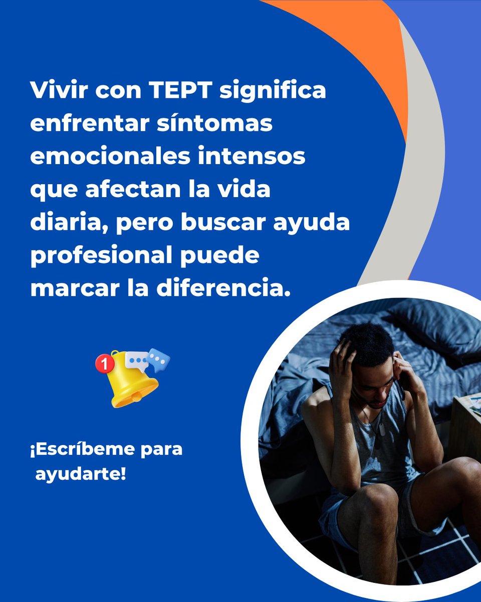 💙 Vivir con TEPT no es fácil, pero buscar ayuda puede marcar la diferencia.

No tienes que enfrentar esto solo. Escríbeme, estoy aquí para ayudarte.

#TEPT #SaludMental #Psicología