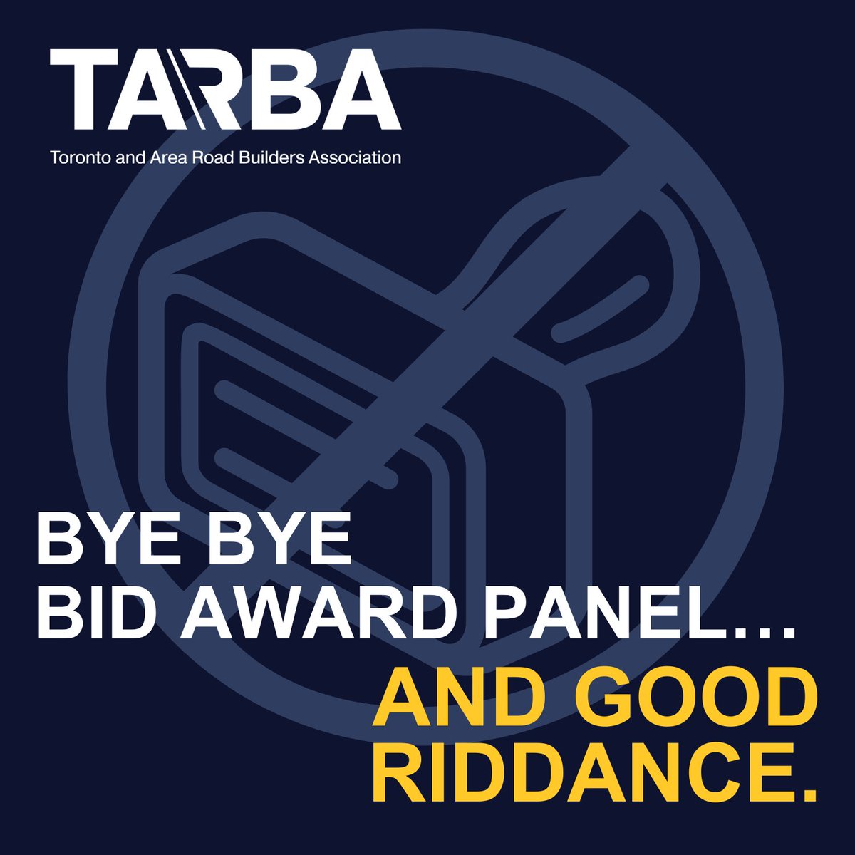 TARBA_CA's tweet image. The @cityoftoronto has accepted our recommendation to eliminate the Bid Award Panel and speed up bid award timelines. We thank Councillor @DianneSaxe for her motion to review the role of the panel.
Learn more: secure.toronto.ca/council/agenda…
#Toronto #Infrastructure #Contractors #GTA