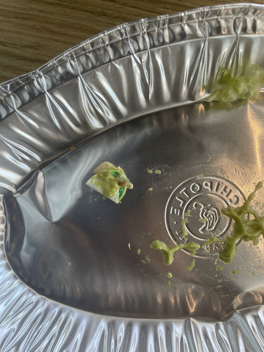 lilshaadi's tweet photo. @ChipotleTweets  gross… didn’t know stickers were an apart of the menu…. https://t.co/W8lFf4NAax