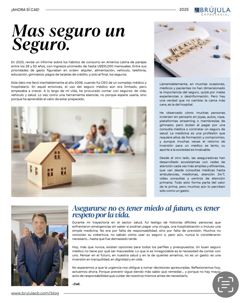 CarlosCsandoval's tweet photo. Asegurarse no es miedo, es respeto por la vida.💡 Muchos ven el seguro como gasto... hasta que lo necesitan. No esperes a la urgencia. Prevenir es cuidar. #MásSeguroUnSeguro #Blog #InvertirEnTranquilidad #AhoraSiCaE https://t.co/FkF343FetP