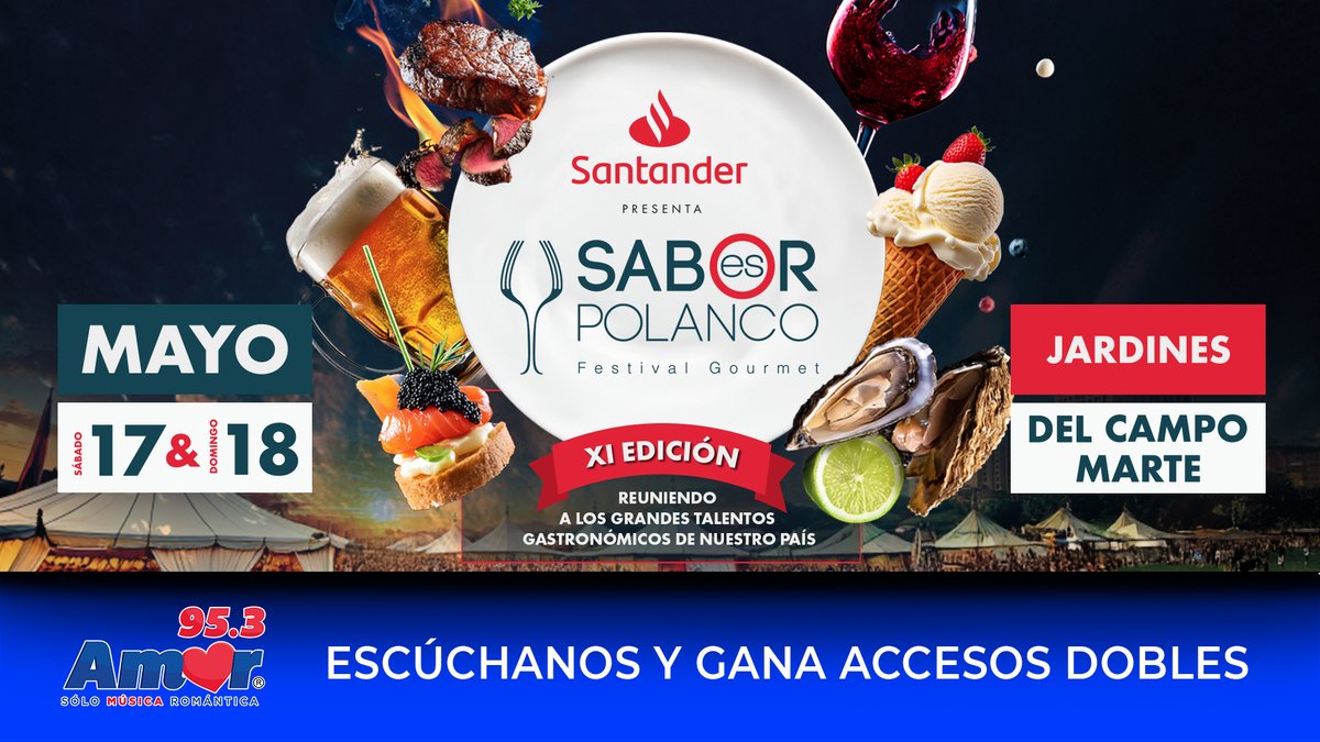 #CDMX ¡Vamos! ❤️🍴 En Sabor es Polanco podrás disfrutar de más de diferentes platillos de la mejor oferta gastronómica. Además de catas de vino, mezcal y mucho más. 🍷

🎟️ Participa AL AIRE o regístrate por tus accesos: ul.ink/2S1VD7
