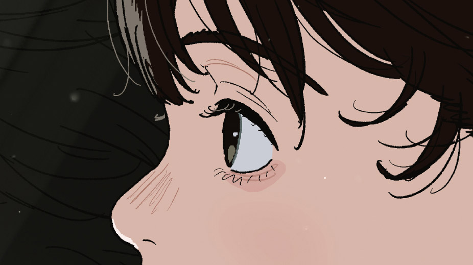 catsuka's tweet image. I love looking for HD illustrations of "Look Back" to enjoy Kiyotaka Oshiyama's lines.