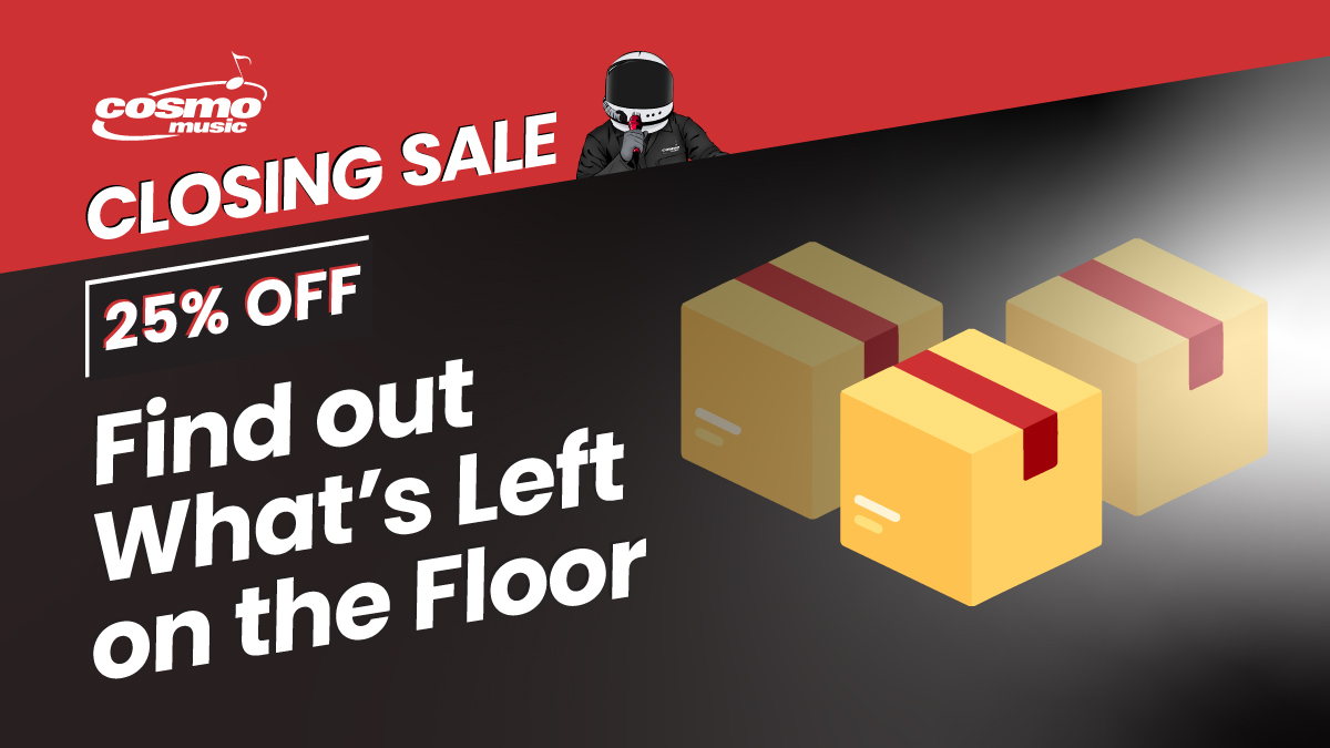 Cosmo Music (@cosmomusic) on Twitter photo What’s left in the Closing Sale?
🎹 Keyboards (entry to pro)
🎺 Violins, trumpets, clarinets, saxes
🎸 Electric, acoustic & B-stock guitars
🎧 Mics, cables, cases & more
🧢 Free toque or sticker in-store
📍10 Via Renzo Dr, Richmond Hill, Mon-Thu 11–8, Fri, Sat, Sun 11–6 What’s left in the Closing Sale?
🎹 Keyboards (entry to pro)
🎺 Violins, trumpets, clarinets, saxes
🎸 Electric, acoustic & B-stock guitars
🎧 Mics, cables, cases & more
🧢 Free toque or sticker in-store
📍10 Via Renzo Dr, Richmond Hill, Mon-Thu 11–8, Fri, Sat, Sun 11–6