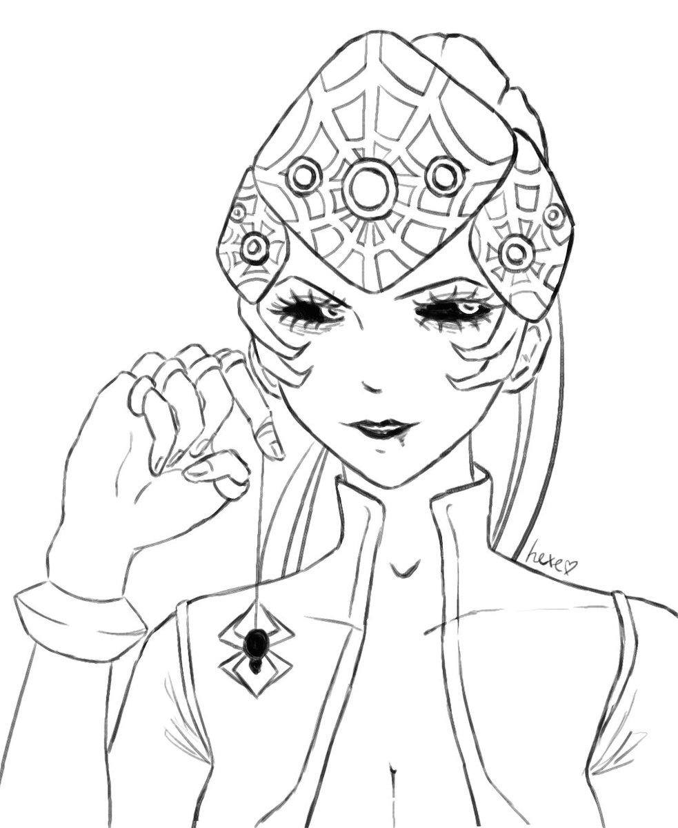 hexegal's tweet photo. spider queen :3 https://t.co/RDXQzBY17B
