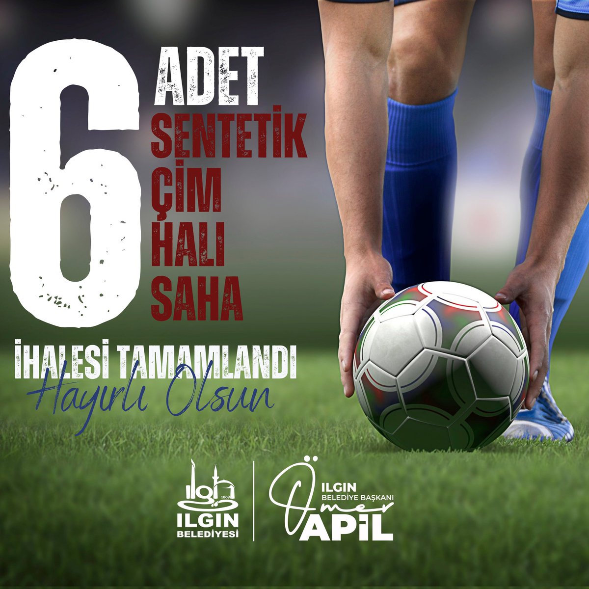 Gençler istedi, biz yaptık... 😉

Gençlik ve Spor Bakanlığımızın öncülüğünde, Spor Toto Teşkilat Başkanlığı ile Ilgın Belediyesi arasında imzalanan protokol kapsamında şehrimize ilk etap olarak 6 adet sentetik çim halı sahanın ihalesini tamamladık.

#Ilgın'ımıza Hayırlı Olsun...