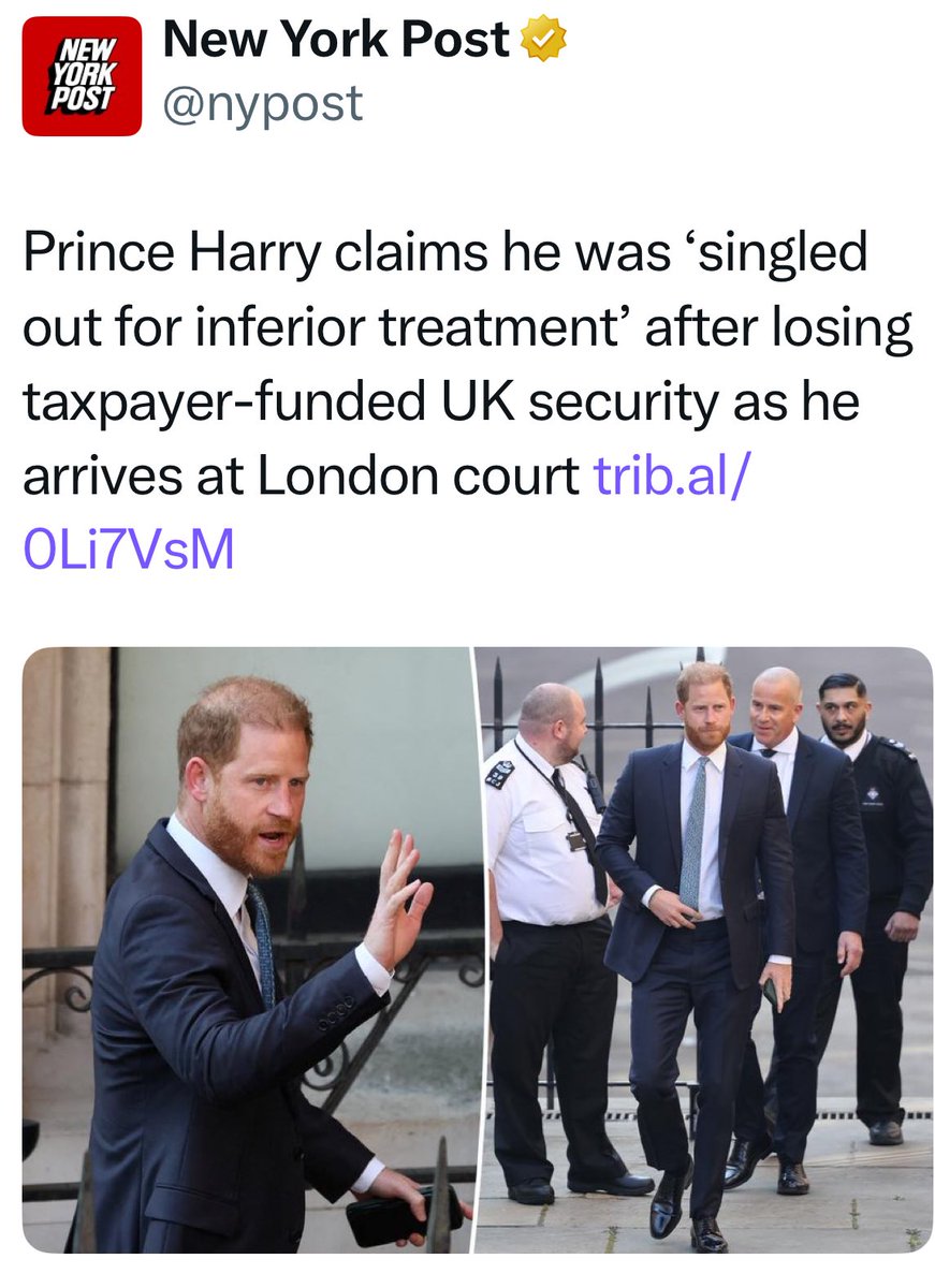 TheFabBookLover's tweet photo. Prince Harry has no job. He’s literally unemployed. His job now is to whine and complain about everything, especially security. Pay for your own security Harry. 

Meghan not only alienated him from his family & legacy, but she’s trying to become the sole breadwinner. Typical narcissist.

If the roles were reversed we’d say this was an abusive relationship. 

I’m tired of Harry and his victim wife. They lie about everything and it’s disgusting.