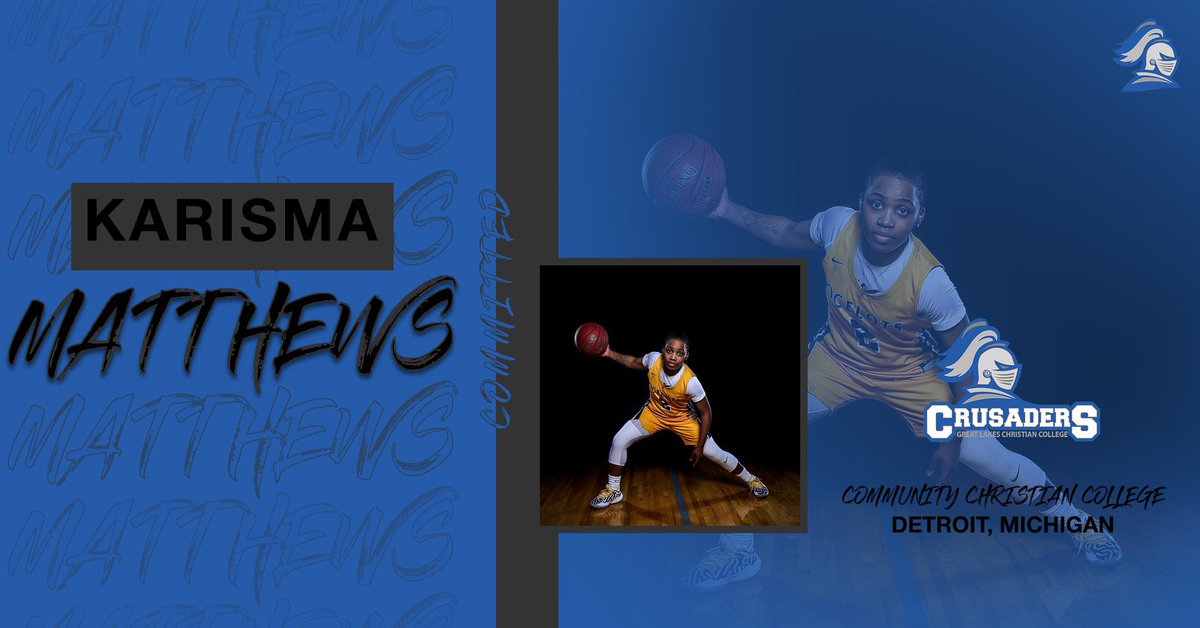 Great Lakes Christian College Women's Basketball (@glccwbasketball) on Twitter photo ๐จ COMMITMENT ALERT ๐จ Letโs welcome Karisma Matthews to GLCC! We are so excited sheโs decided to be a Crusader ๐ฅ ๐จ COMMITMENT ALERT ๐จ Letโs welcome Karisma Matthews to GLCC! We are so excited sheโs decided to be a Crusader ๐ฅ
