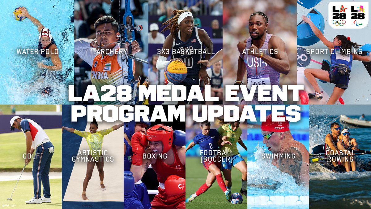 Games-changing announcements!! 👀​

We're setting the stage for an iconic Games in 2028, which just got even more epic with our latest medal event program updates. ​

The 2028 Games will feature exciting new mixed team events, award a record number of Olympic medals and showcase