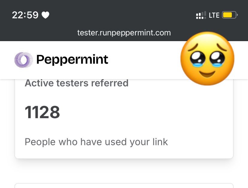 ChimuanyaDike's tweet photo. A convo at a female founders hangout led to real growth.

Peppermint reached out to ask about MugenicStride’s services. They had no tester community &amp; needed to launch.

In 2 months we delivered.

Also 1,986+ in tester Telegram.

Using community posts &amp; micro-influencing.

#MGS https://t.co/dOuvKJu0Uh