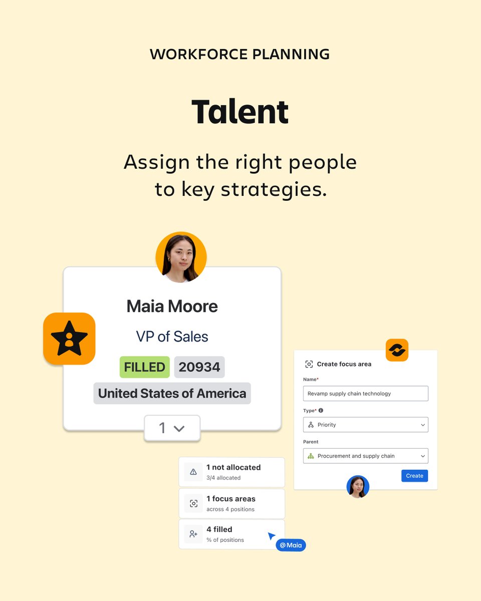 Atlassian's tweet photo. Meet the Strategy Collection: our new collection of enterprise strategy &amp; planning apps that connects leaders to all parts of their organization, just announced at #AtlassianTeam25: https://t.co/ZbS2tvHCcB https://t.co/JftIWHmLRg