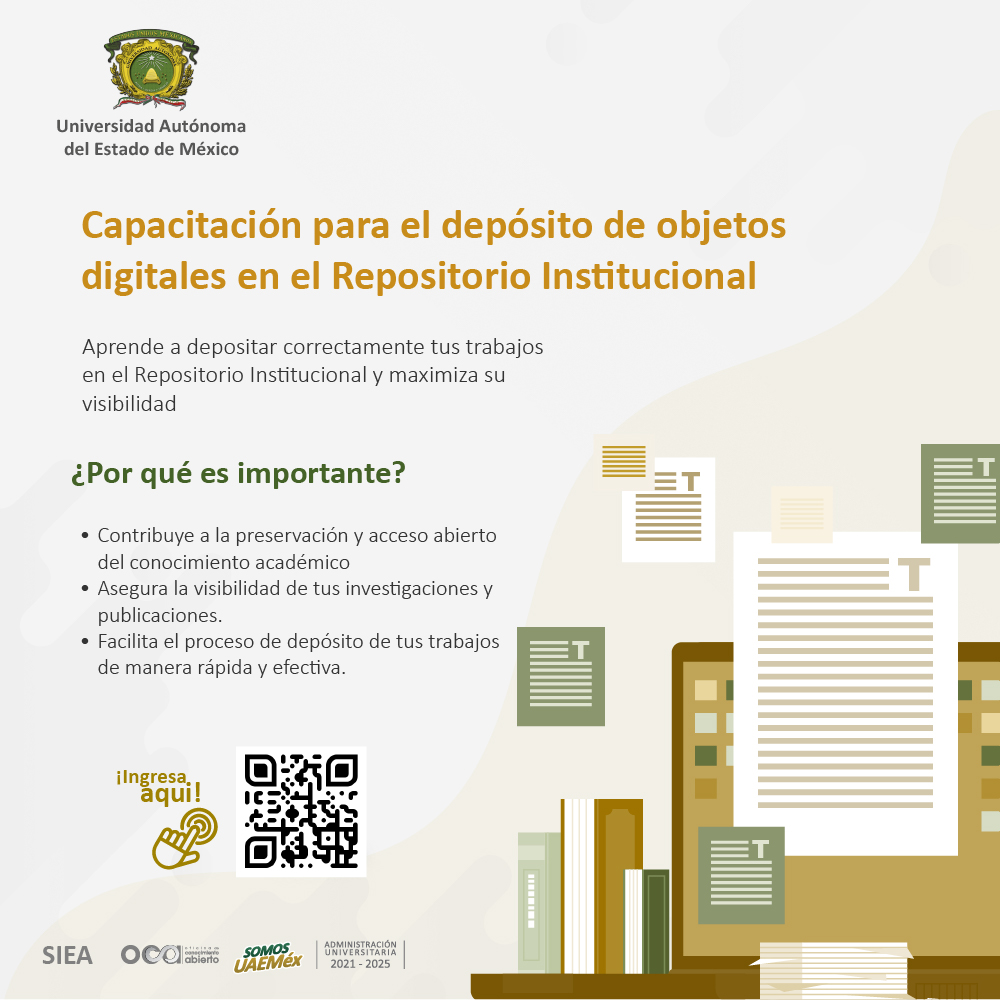 OCA_UAEM's tweet photo. Investigadores y profesores, el correcto depósito de sus trabajos en el @RIUAEM_MX es fundamental para garantizar la visibilidad y el acceso a tu valiosa producción científica y académica.
Aprende a gestionar tus documentos de forma sencilla y profesional https://t.co/aZtStrswwn https://t.co/3jnvrQeIJq